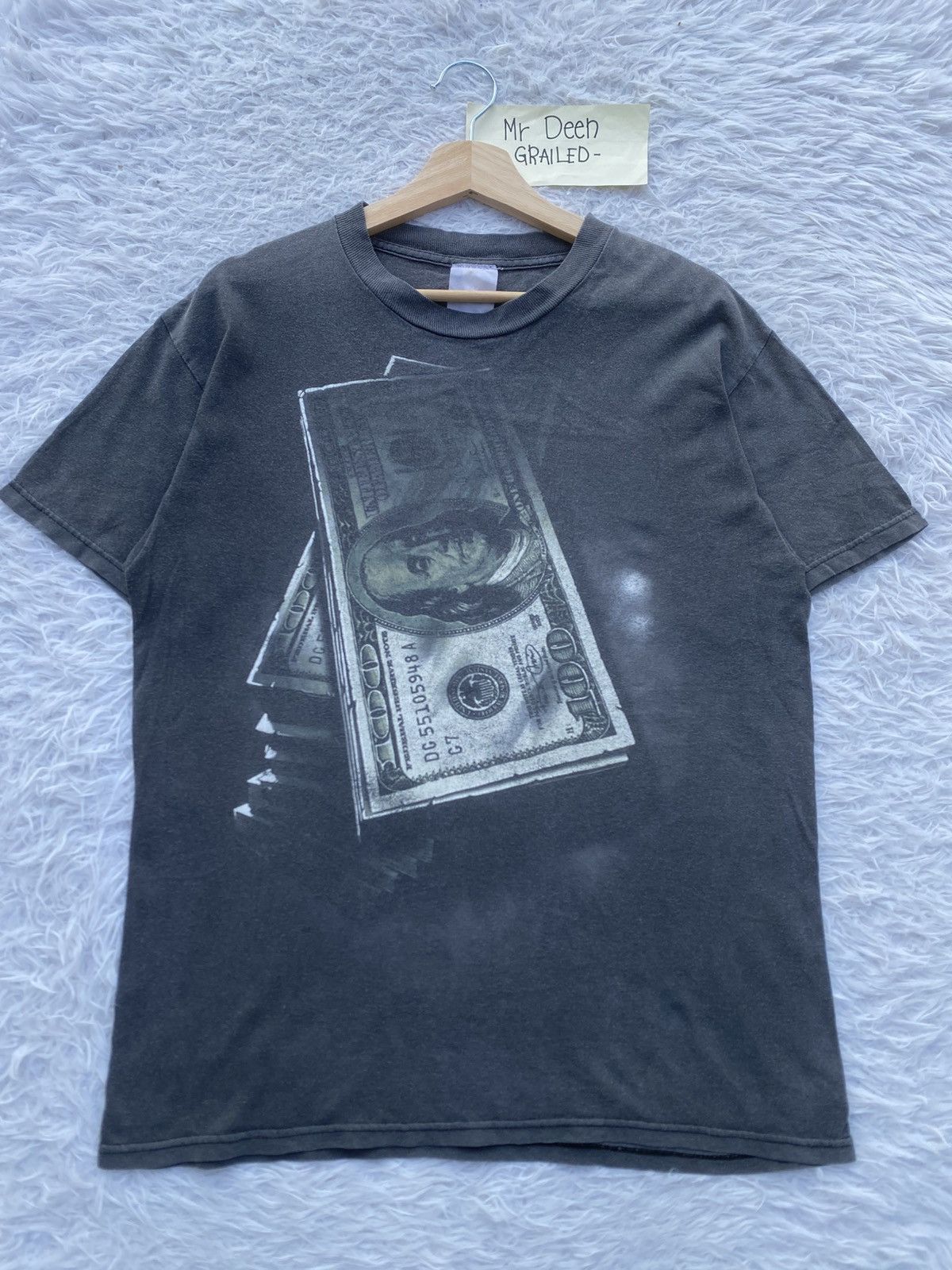 Vintage Vintage Hundred Dollar Bill Benjamin Franklin US Dollars tee Size US M / EU 48-50 / 2 - 2 Thumbnail