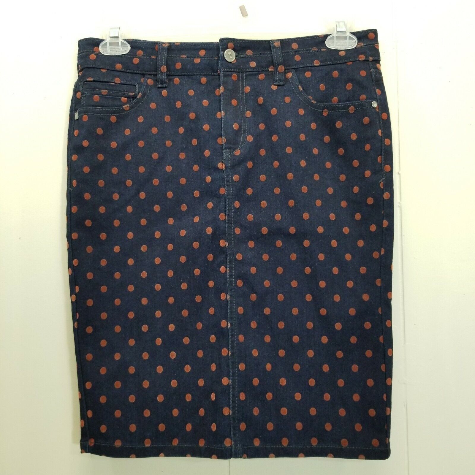 Anthropologie Anthro Pilcro Letterpress Denim Pencil Skirt Blue Jean Size 28" / US 6 / IT 42 - 1 Thumbnail