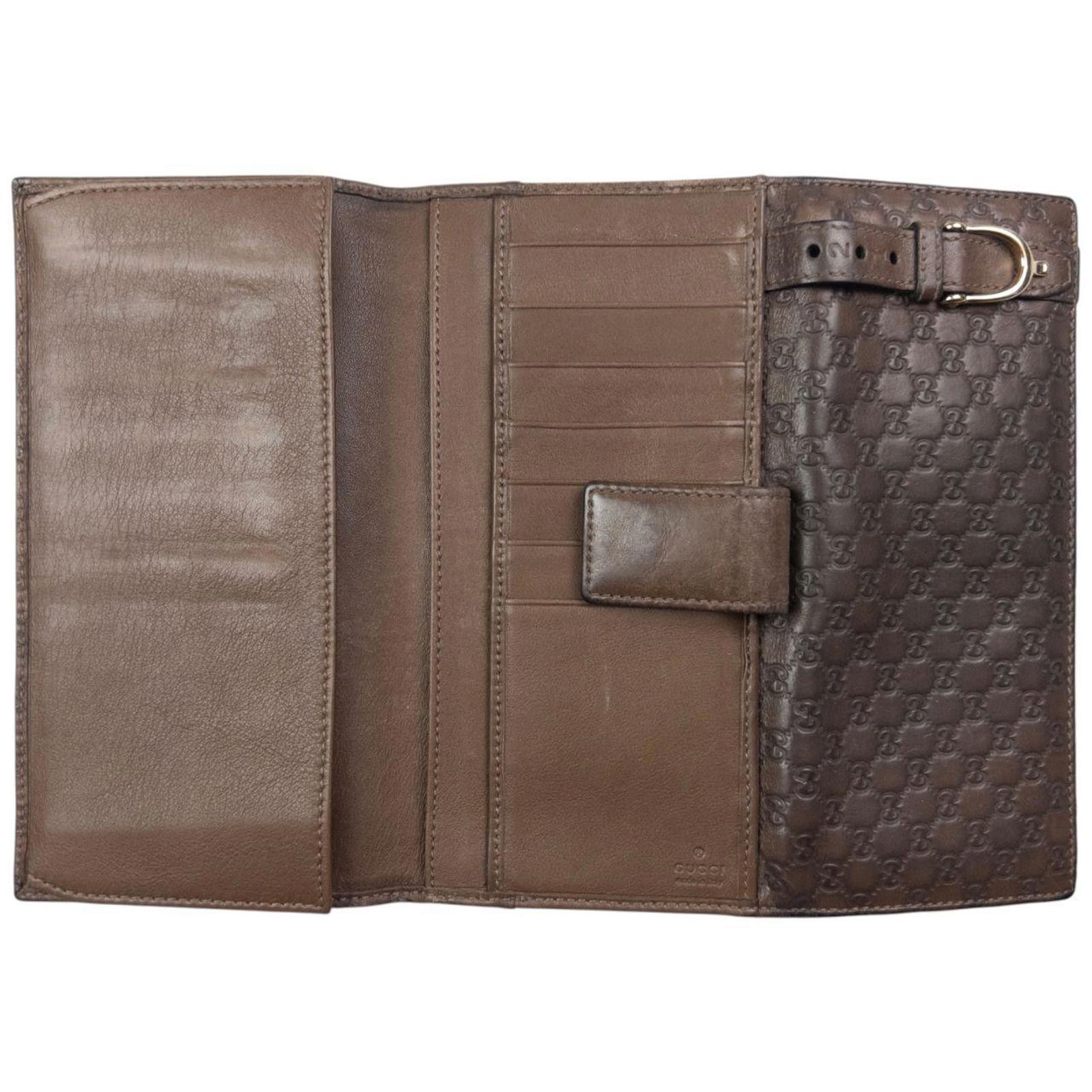 Gucci Vintage Gucci Embossed Monogram Leather Purse Size ONE SIZE - 5 Thumbnail