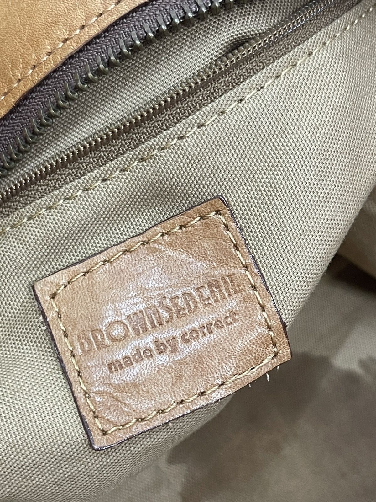 Japanese Brand Full Leather Patina Brown Sebenie Tote 3 Way Bag 1🟩1 Size ONE SIZE - 20 Thumbnail
