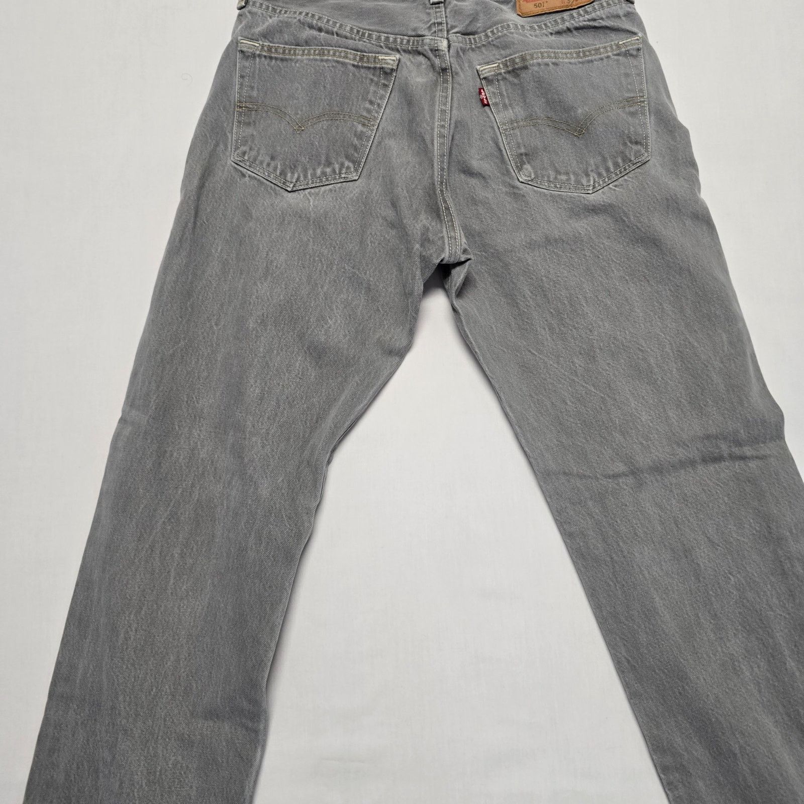 Levi's Levi's 501 Men's Gray Jeans 34x34 Distressed Vintage Style Size US 34 / EU 50 - 3 Thumbnail