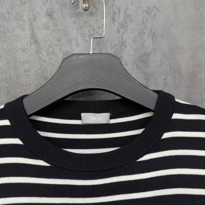 Dior Dior Striped Logo Short Sleeve Shirt-2506 Size US M / EU 48-50 / 2 - 3 Thumbnail