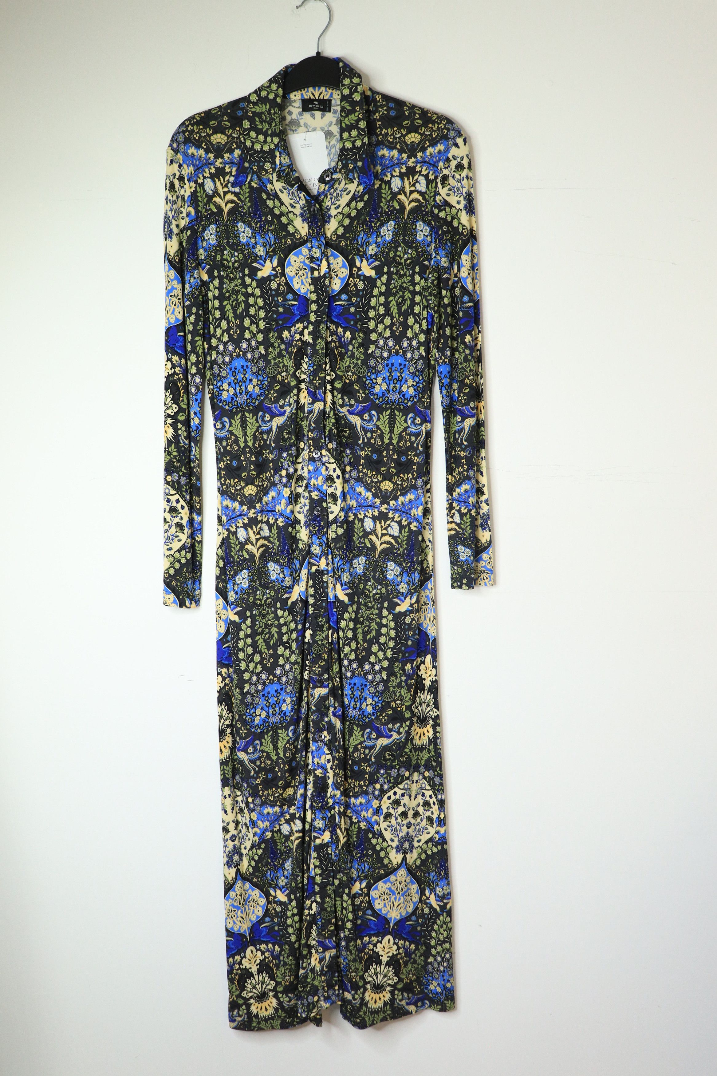 Etro Multicolour floral button-down midi dress - UK 12 Size M / US 6-8 / IT 42-44 - 1 Thumbnail