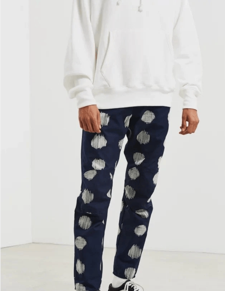 G-Star × Pharrell Elwood 5622 3D Tapered Sashiko Dot Navy Canvas 33x32 Size US 33 - 1 Thumbnail