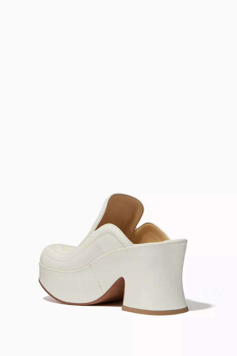 Bottega Veneta o1y0725 Mules in White Size US 5 / IT 35 - 3 Thumbnail