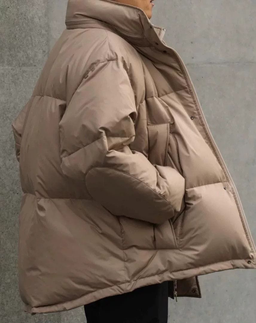 Japanese Brand Ryo Takashima Beige Down Jacket. Size US L / EU 52-54 / 3 - 9 Thumbnail