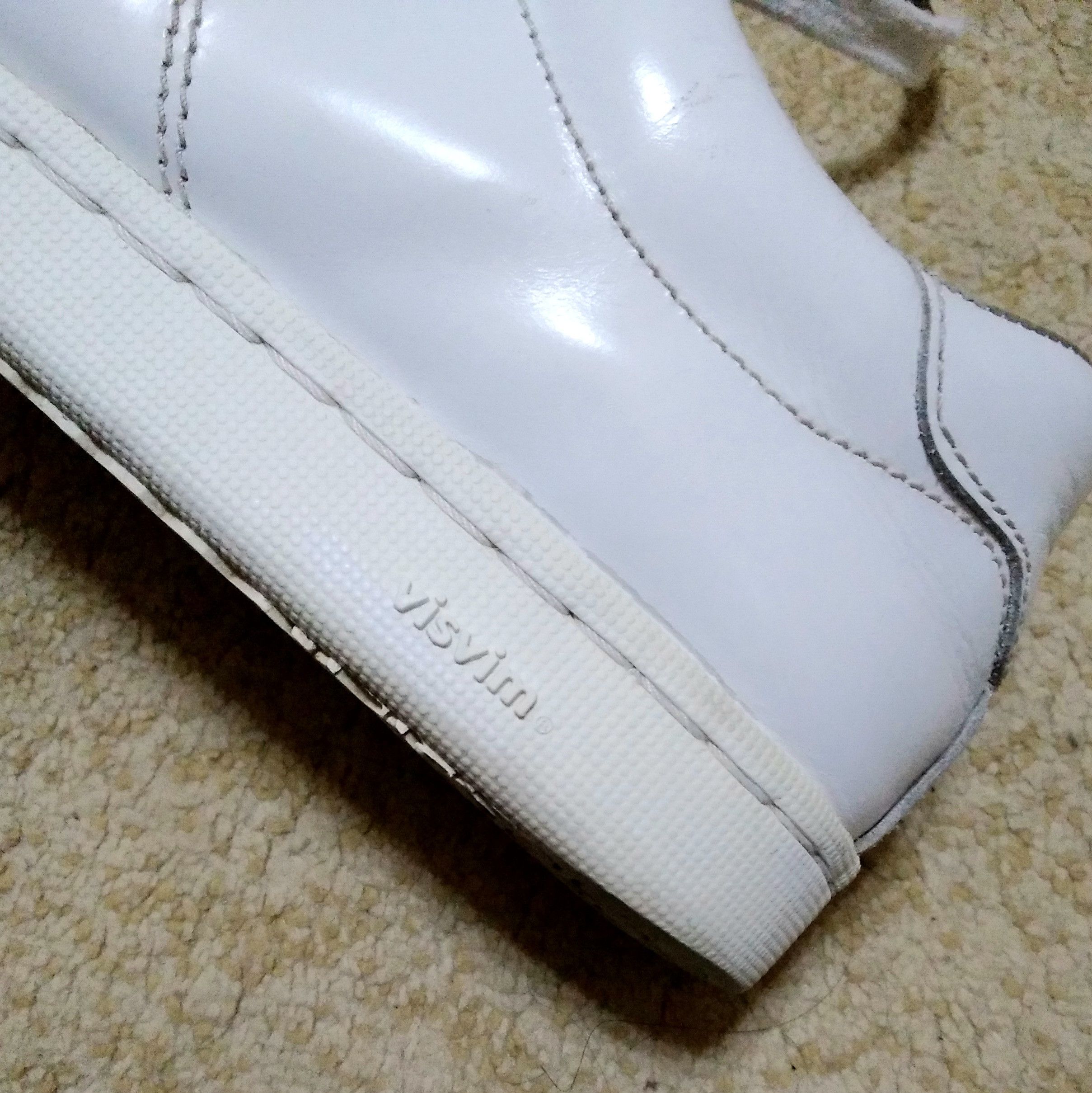 Visvim Foley folk leather white sneakers Size US 8 / EU 41 - 4 Thumbnail