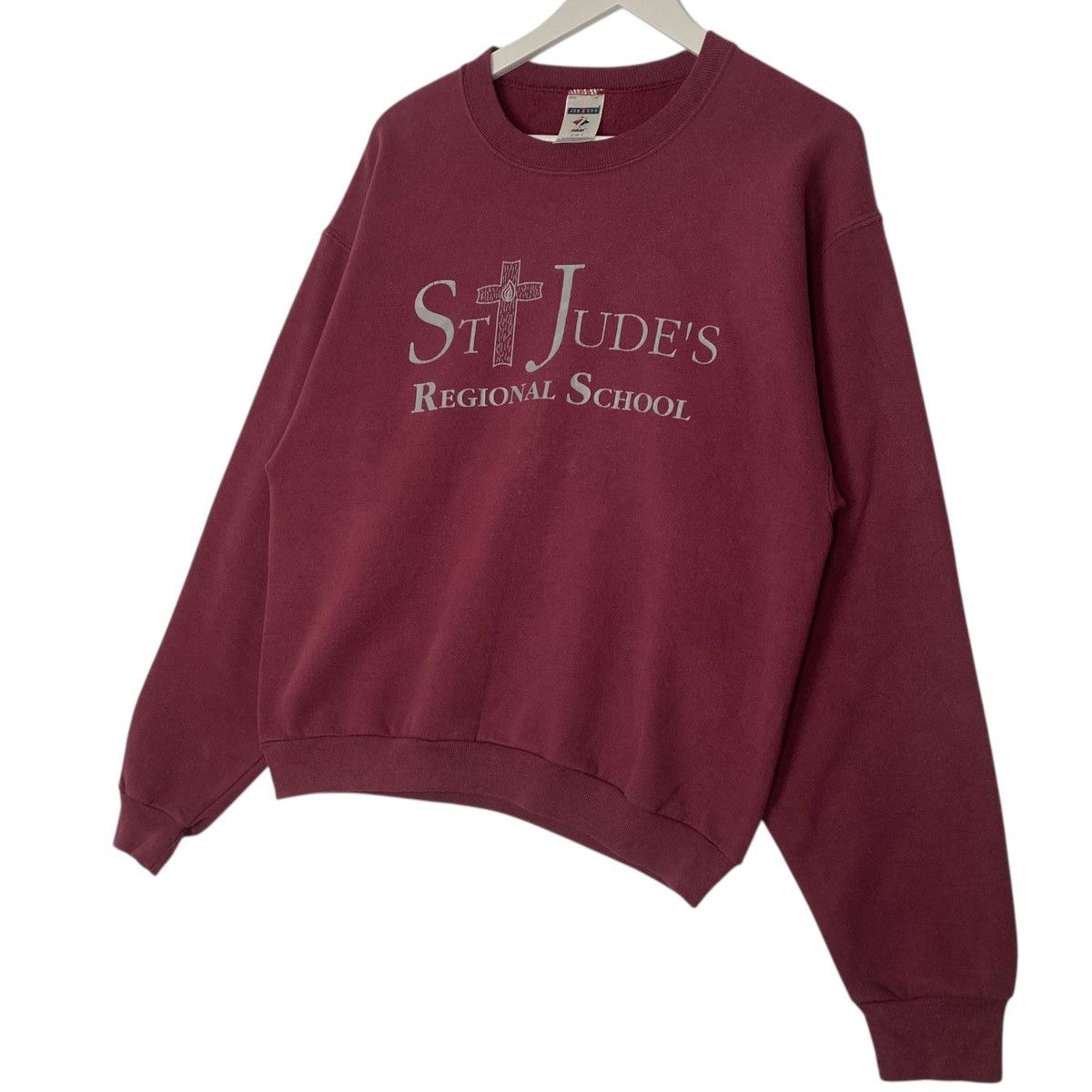 Vintage Vintage Jerzees Printed Crewneck Sweatshirt Red Size S Size US S / EU 44-46 / 1 - 2 Thumbnail