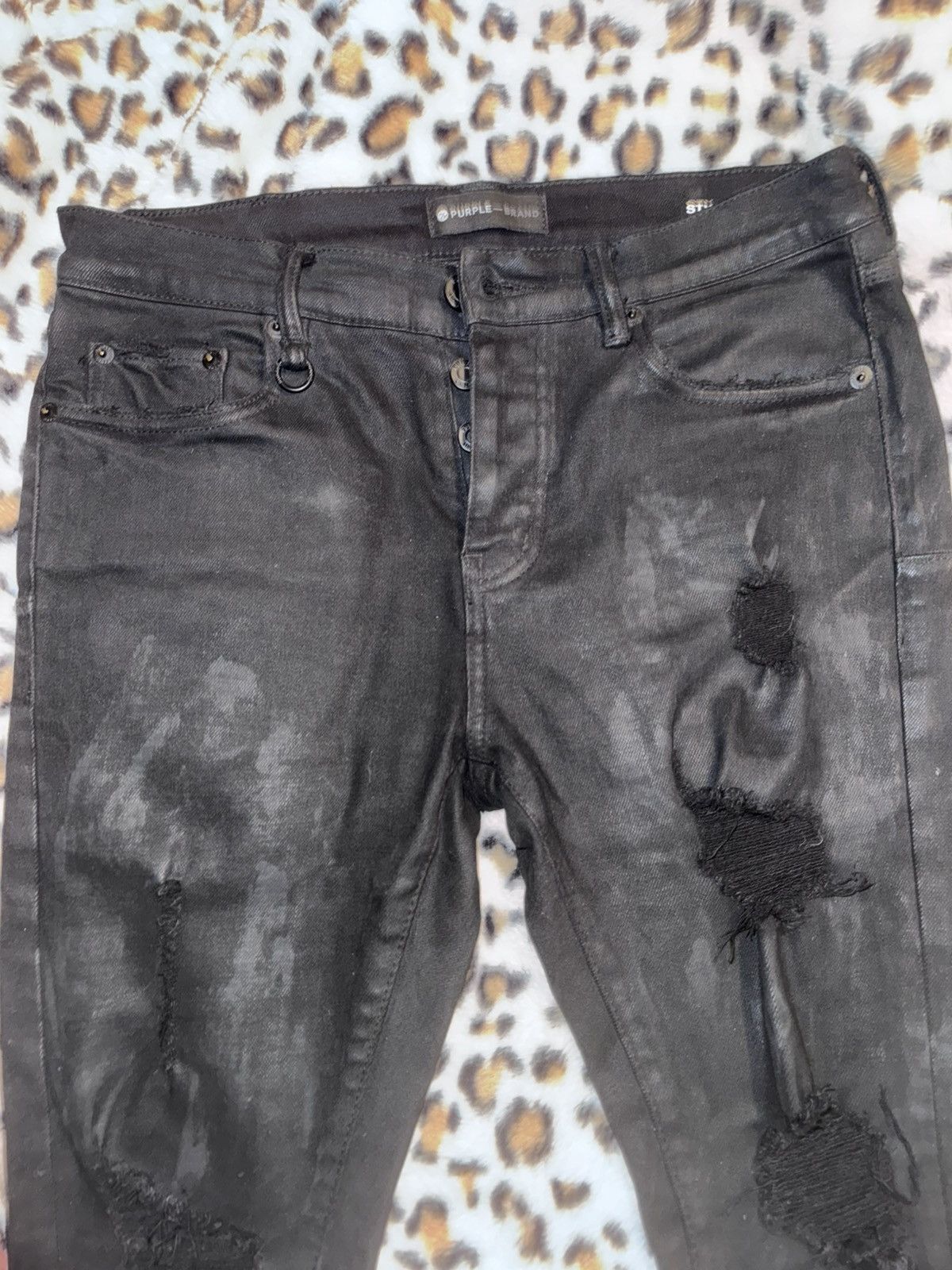 Purple Brand Black Oil Spill Size US 29 - 1 Thumbnail