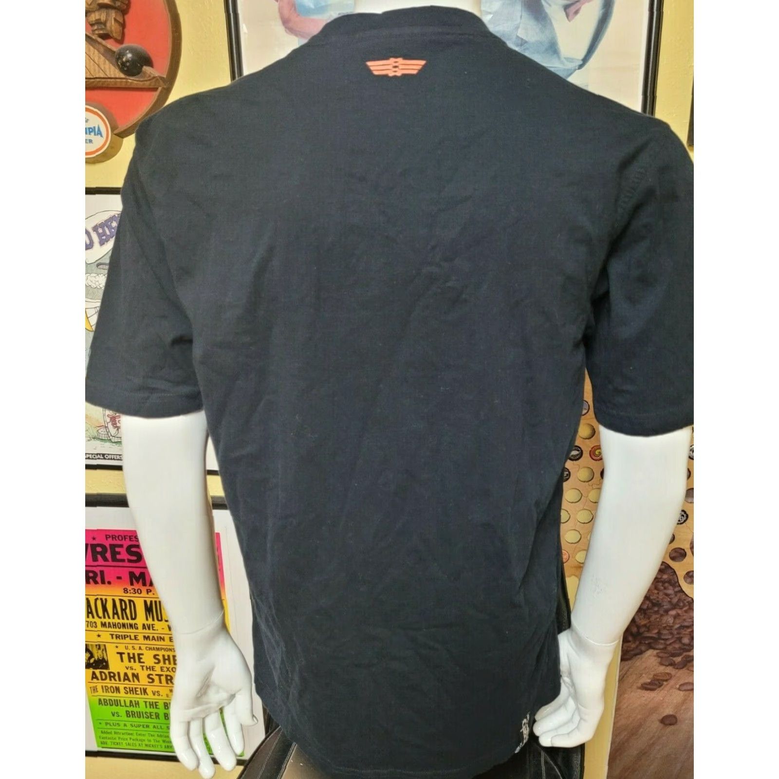 Vintage Cropp Flying Mr. MU T Shirt Black XL Men Graphic Tee Skateboarding 00s Cropp 100% Cotton Regular Short Sleeve Vintage? Size US XL / EU 56 / 4 - 4 Thumbnail