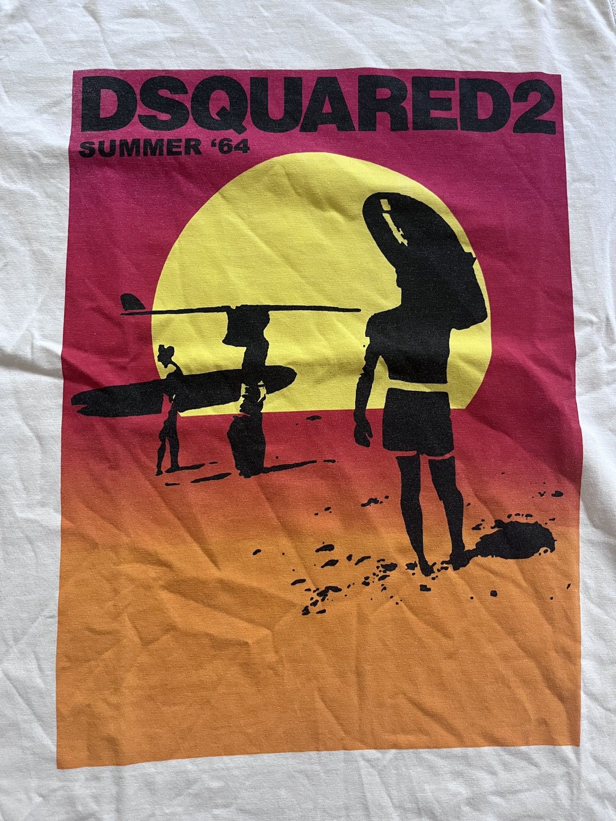 Dsquared2 DSQUARED2 Summer ’64 T-Shirt White Size US L / EU 52-54 / 3 - 4 Thumbnail