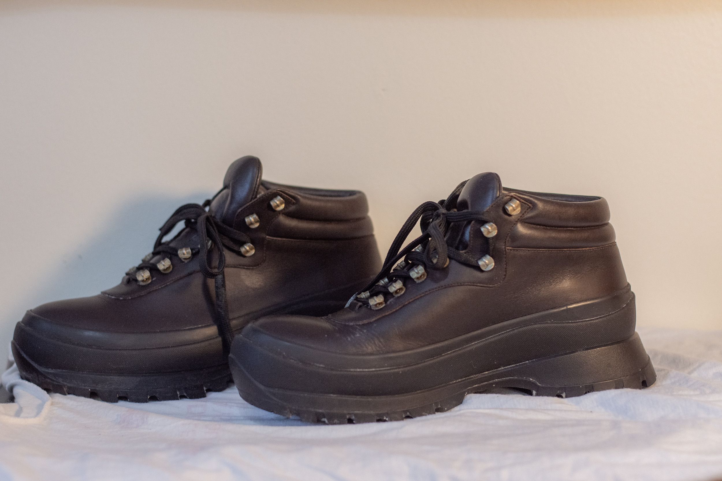 Jil Sander Jil Sander Leather Hiking Boot – Brown – Size 40eu Size US 7 / EU 40 - 3 Thumbnail
