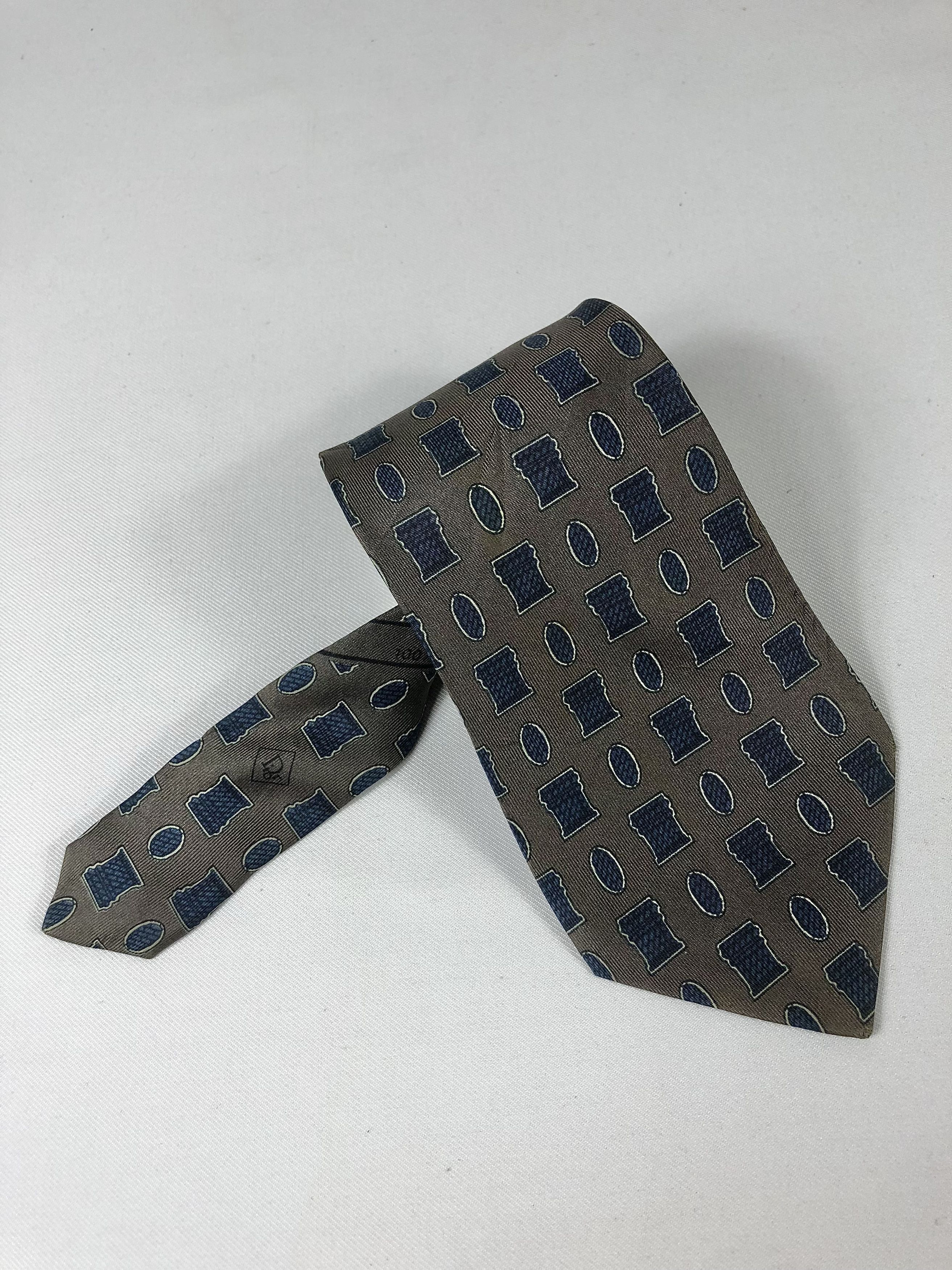Christian Dior Monsieur Rare Vintage Christian Dior Monsieur Silk Tie Made in France Size ONE SIZE - 11 Thumbnail
