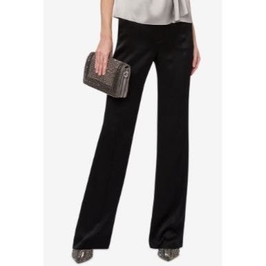Alberta Ferretti Alberta Ferretti Black Pants Women 10 Business Court Elegant Size 32" / US 10 / IT 46 - 1 Thumbnail