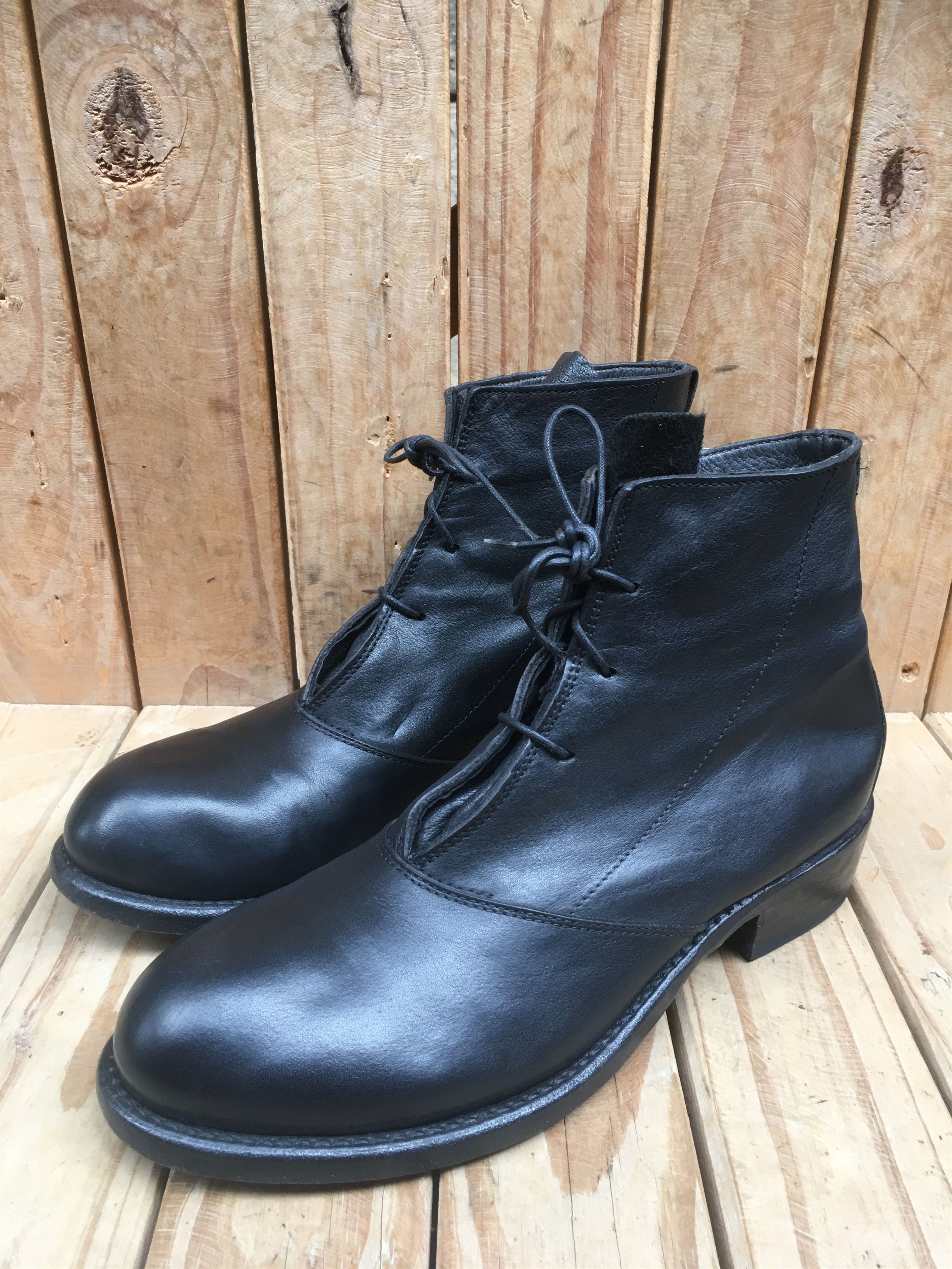 MoMA Moma black Women's leather boots SIZE EUR 40 Size US 10 / IT 40 - 1 Thumbnail