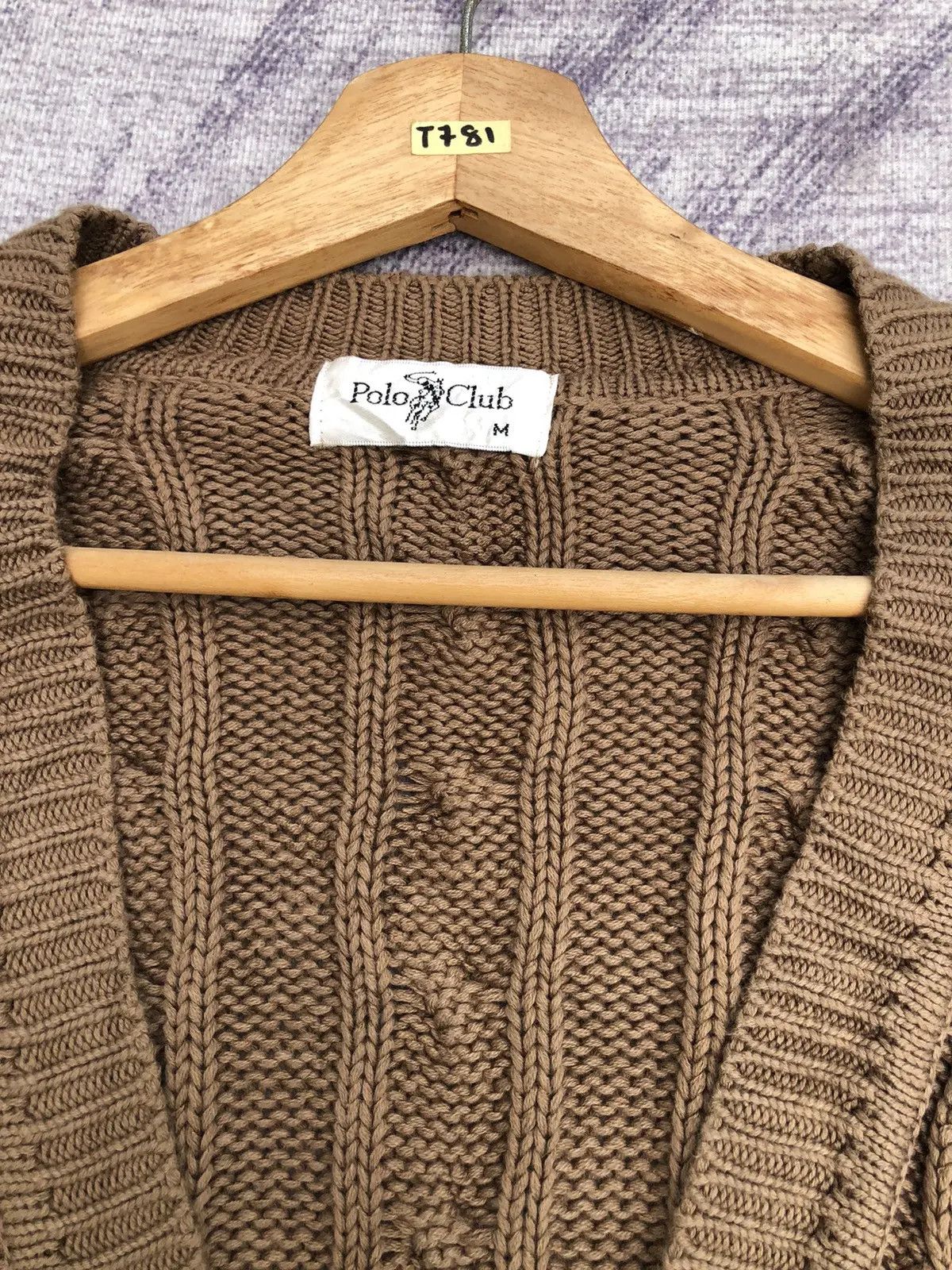 Designer × Homespun Knitwear Cardigan Polo Club Pureknit Memeri/Jumper Luxury Style Size US L / EU 52-54 / 3 - 6 Thumbnail