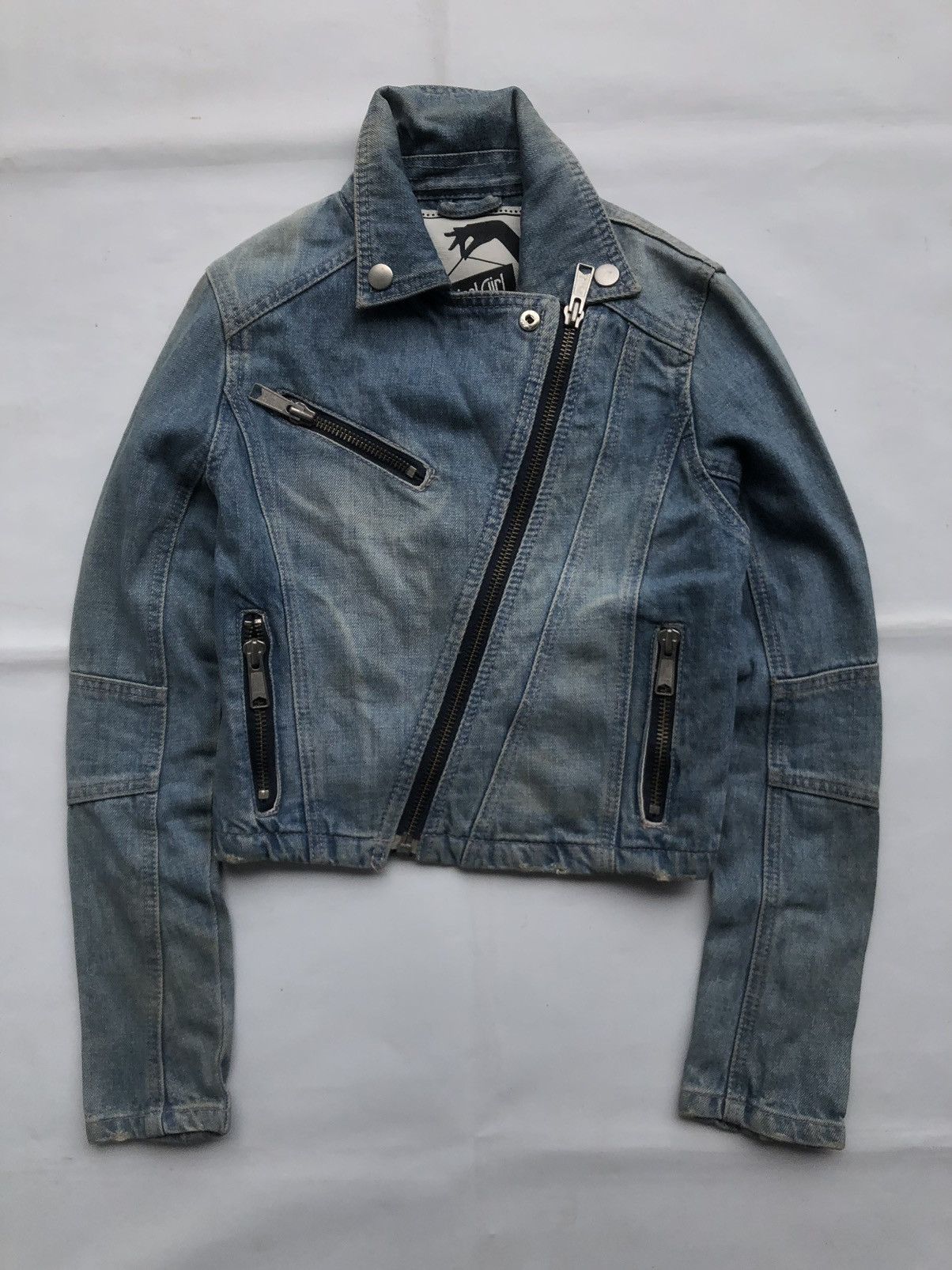 If Six Was Nine Spiral Girl Studed Zipper Jeans Jacket Number Nine LGB Style Size US M / EU 48-50 / 2 - 1 Thumbnail