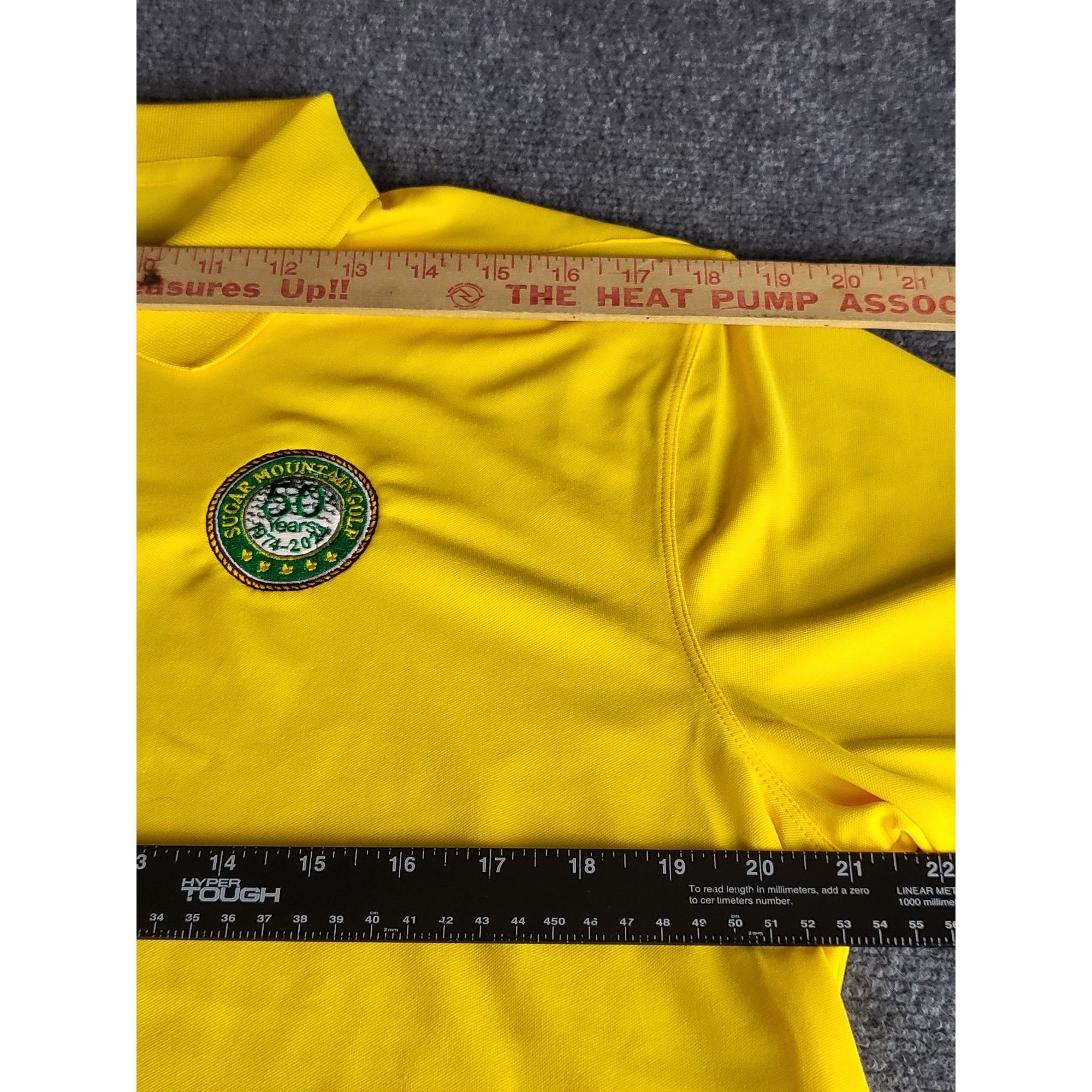 Nike Nike Golf Polo Shirt Men Sz L Yellow Sugar Mountain Embroide Size US L / EU 52-54 / 3 - 4 Thumbnail