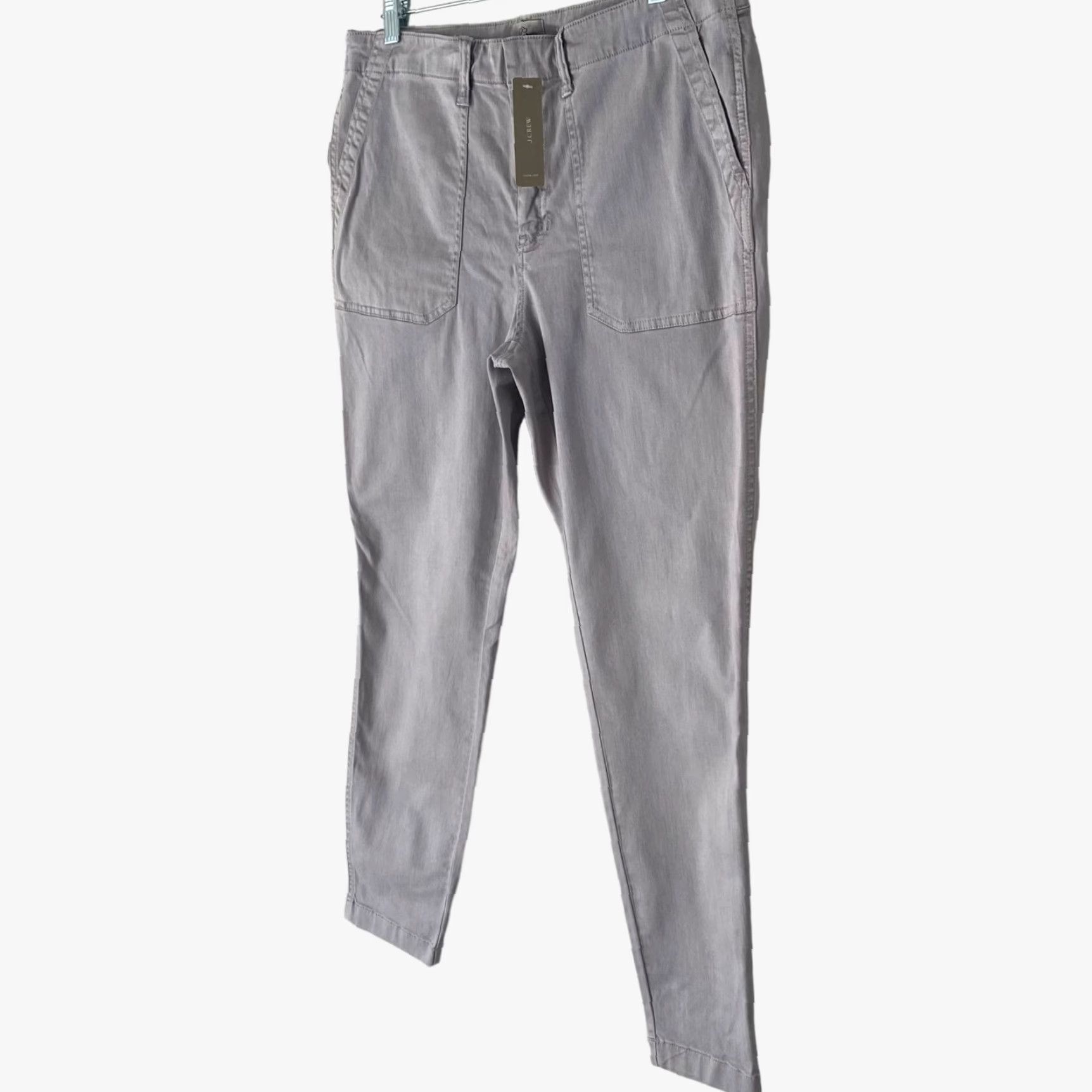 J.Crew J.CREW Skinny Cargo Toothpick Pants Gray Adult 32 Cotton Blend Stretch 4-Pocket Mid-Rise Womens Size 24" / US 00 / IT 34 - 2 Thumbnail