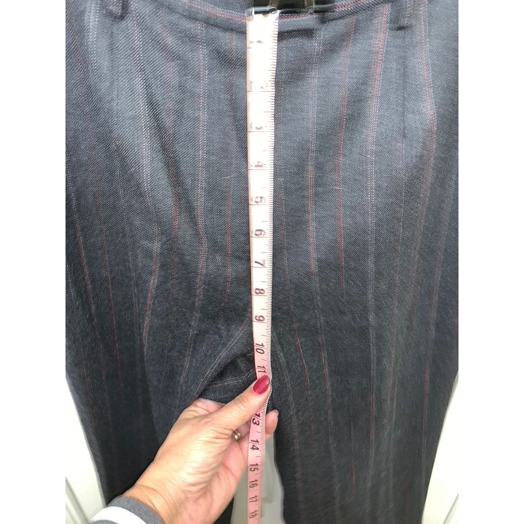 Pendleton Pendleton Women's Gray Pinstripe Wool Dress Pants Size 6 Size 28" / US 6 / IT 42 - 6 Thumbnail