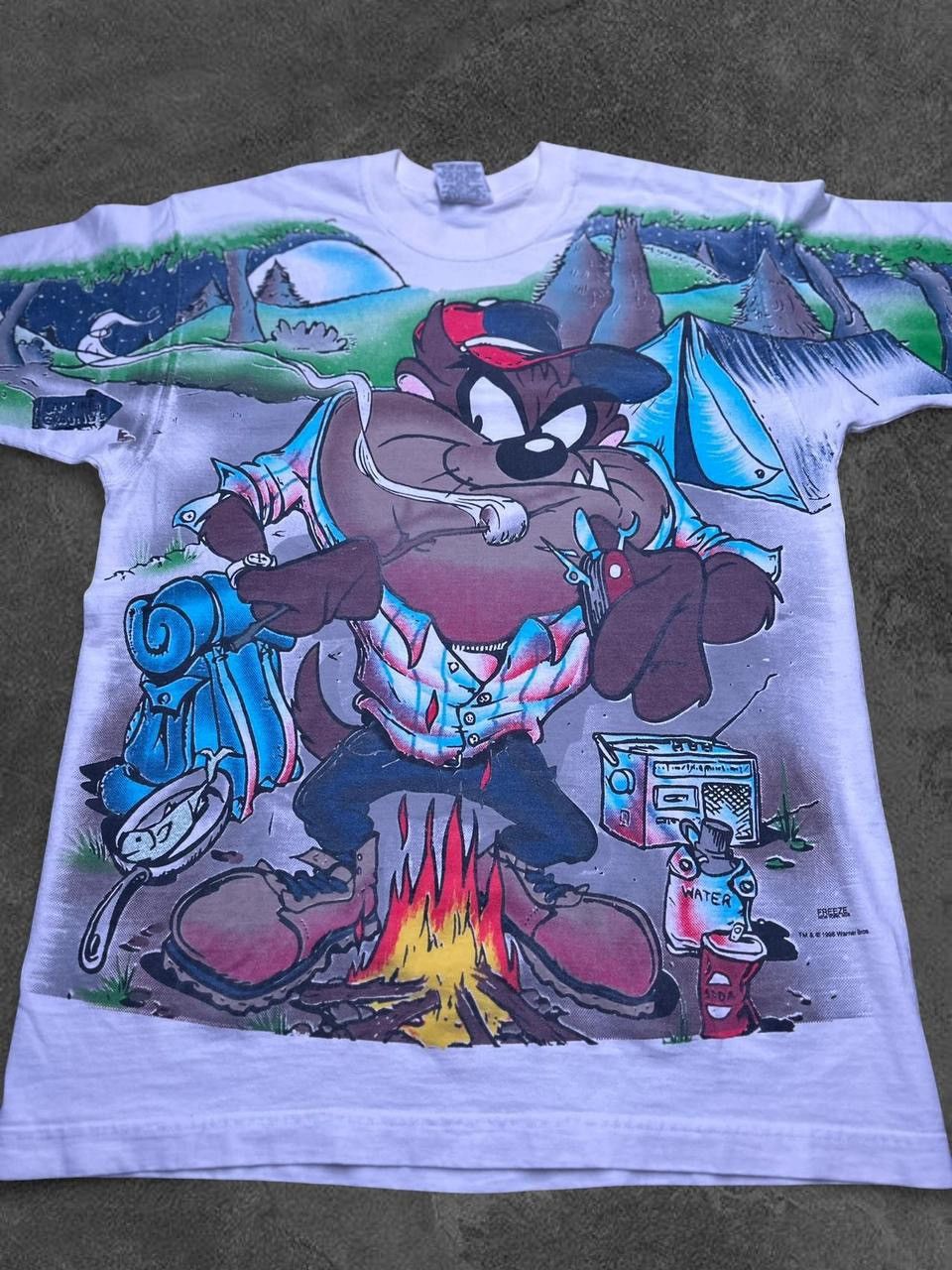 Other Vintage 90s Looney Tunes Taz AOP Tee Made in USA L Size US M / EU 48-50 / 2 - 2 Thumbnail