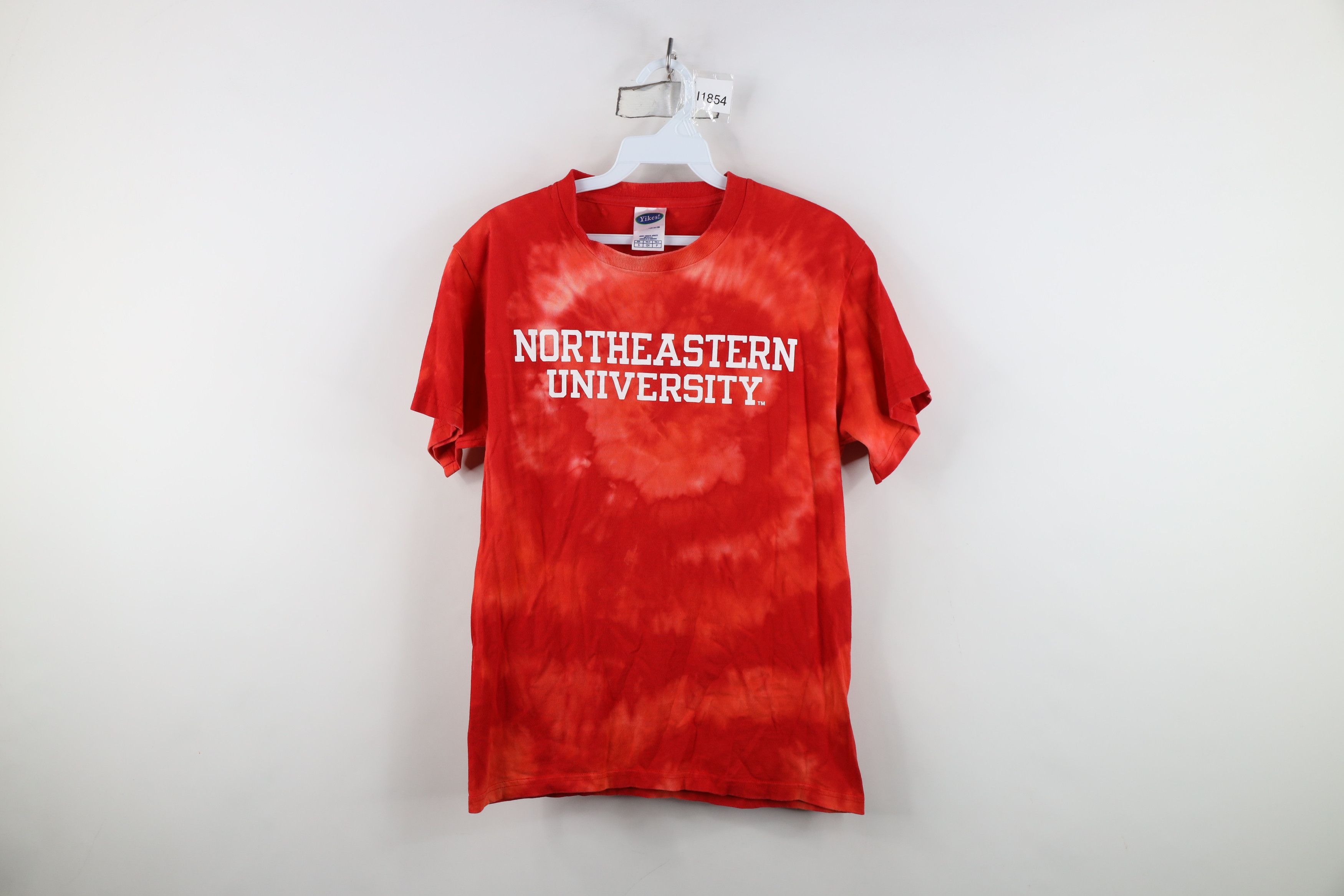 Vintage Vintage Y2K Spell Out Northeastern University T-Shirt Red Size S / US 4 / IT 40 - 1 Thumbnail