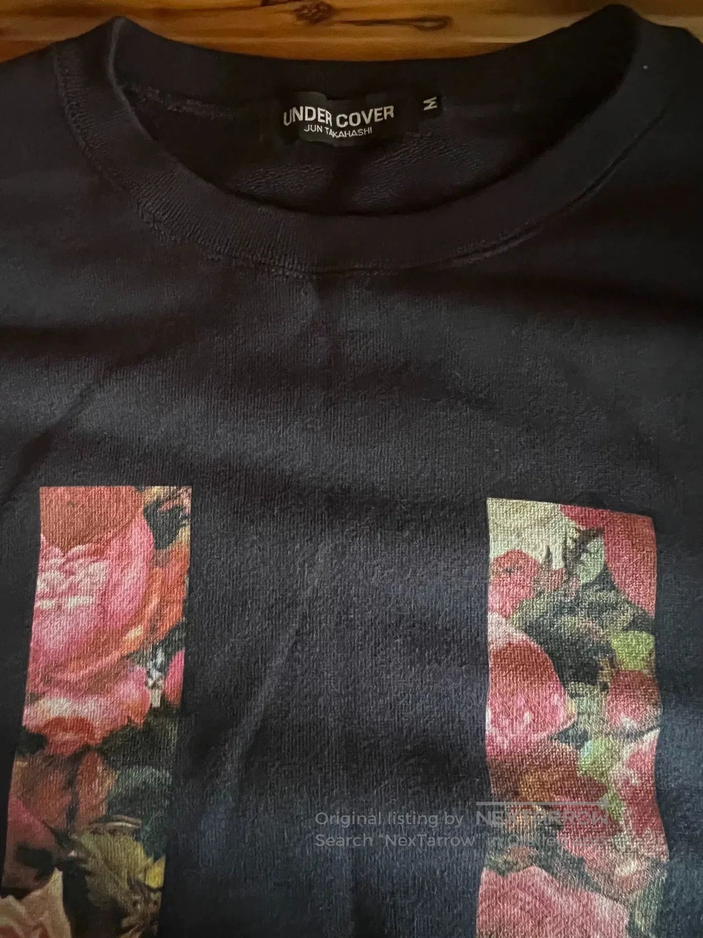 Undercover blue floral print cotton sweatshirt. Size US M / EU 48-50 / 2 - 9 Thumbnail