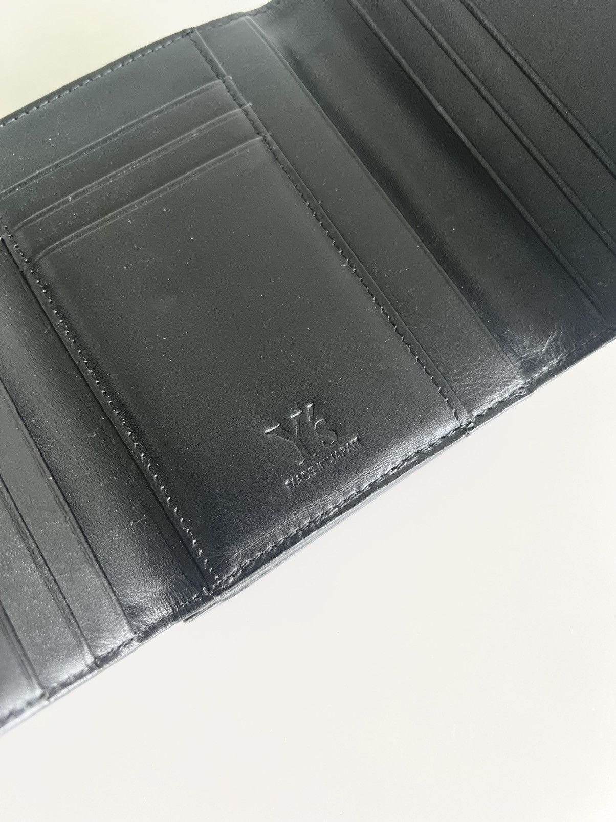 Y's × Yohji Yamamoto Y's YOHJI YAMAMOTO - Cow Leather Folding Clasp Wallet Size ONE SIZE - 8 Thumbnail