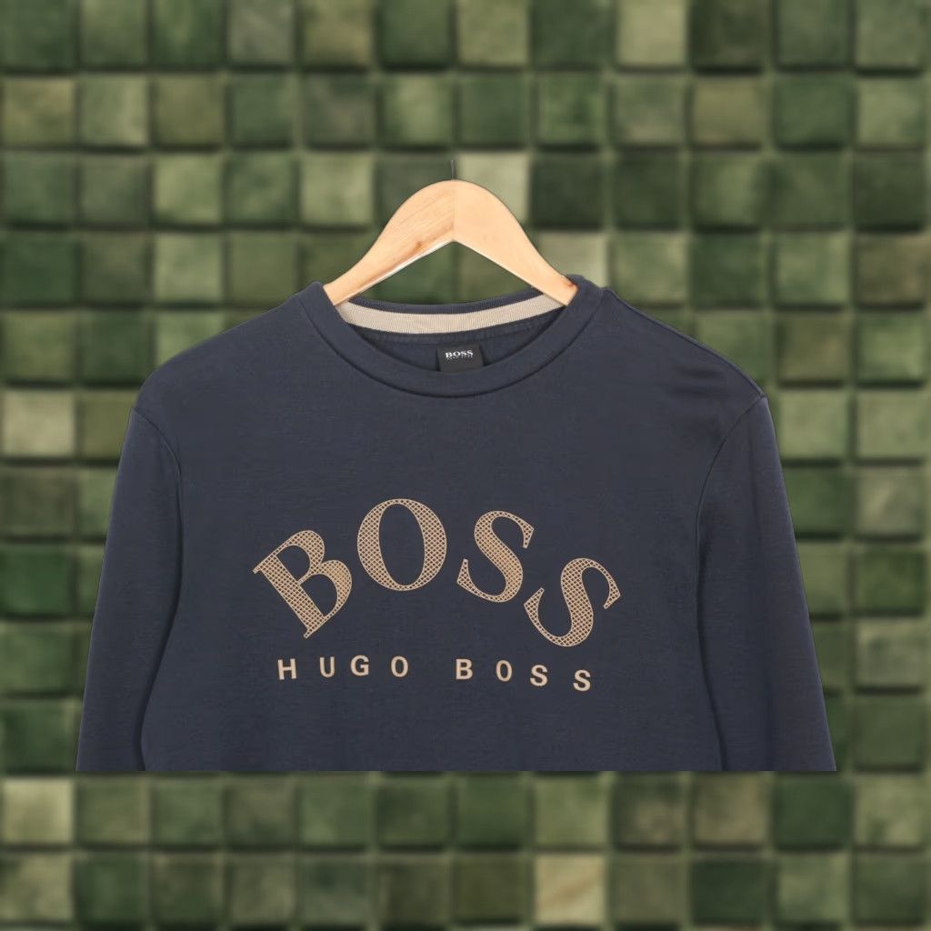 Hugo Boss HUGO BOSS Salbo Pullover Sweatshirt Men S Blue VR2979 Size US S / EU 44-46 / 1 - 1 Thumbnail