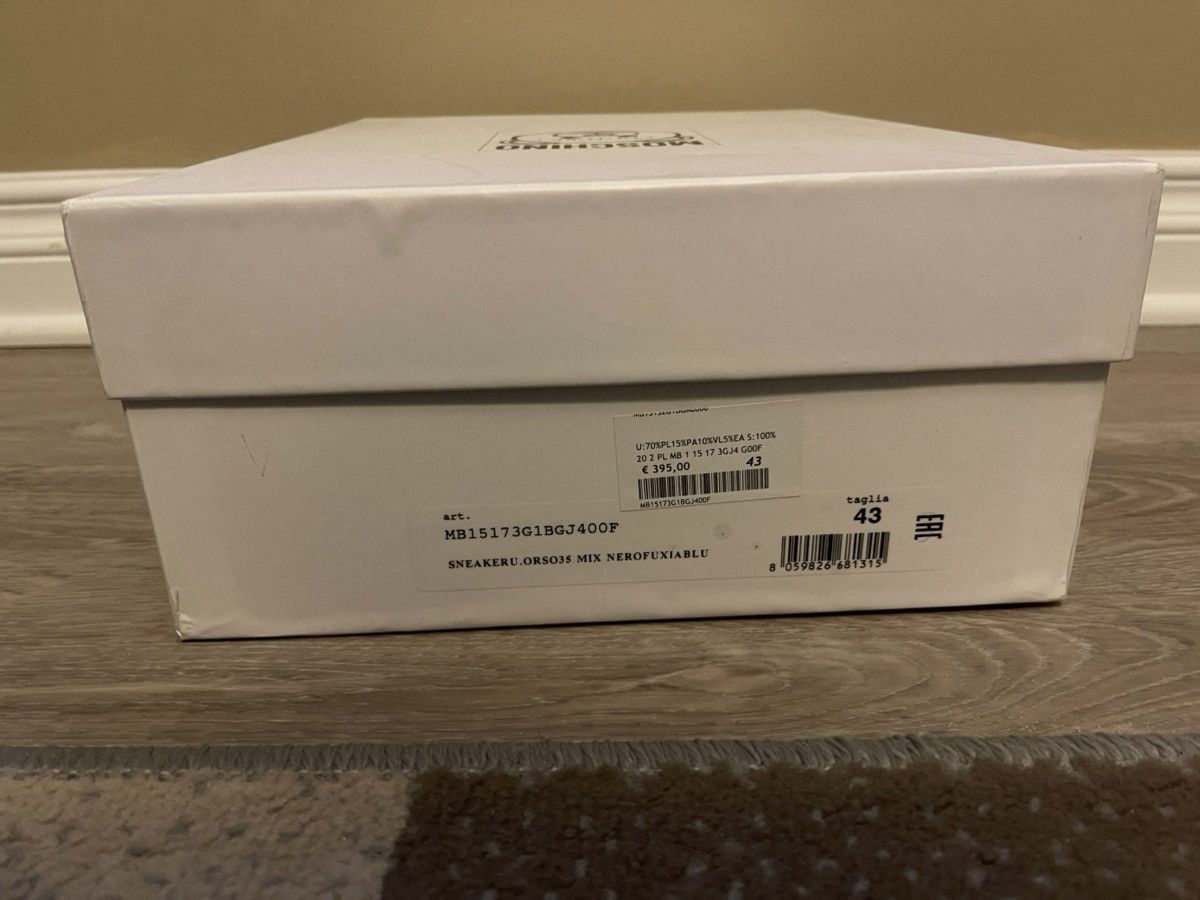 Moschino Moschino Logo Touch-Strap Sneakers Size US 10 / EU 43 - 3 Thumbnail