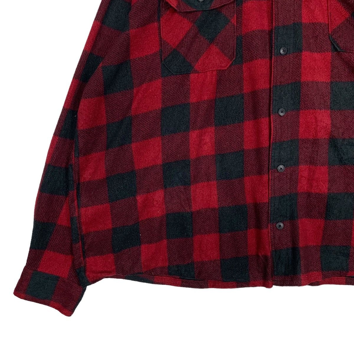 Wrangler WRANGLER Checked Flannel Plaid Button Up Shirt #0417-C19 Size US XXL / EU 58 / 5 - 3 Thumbnail