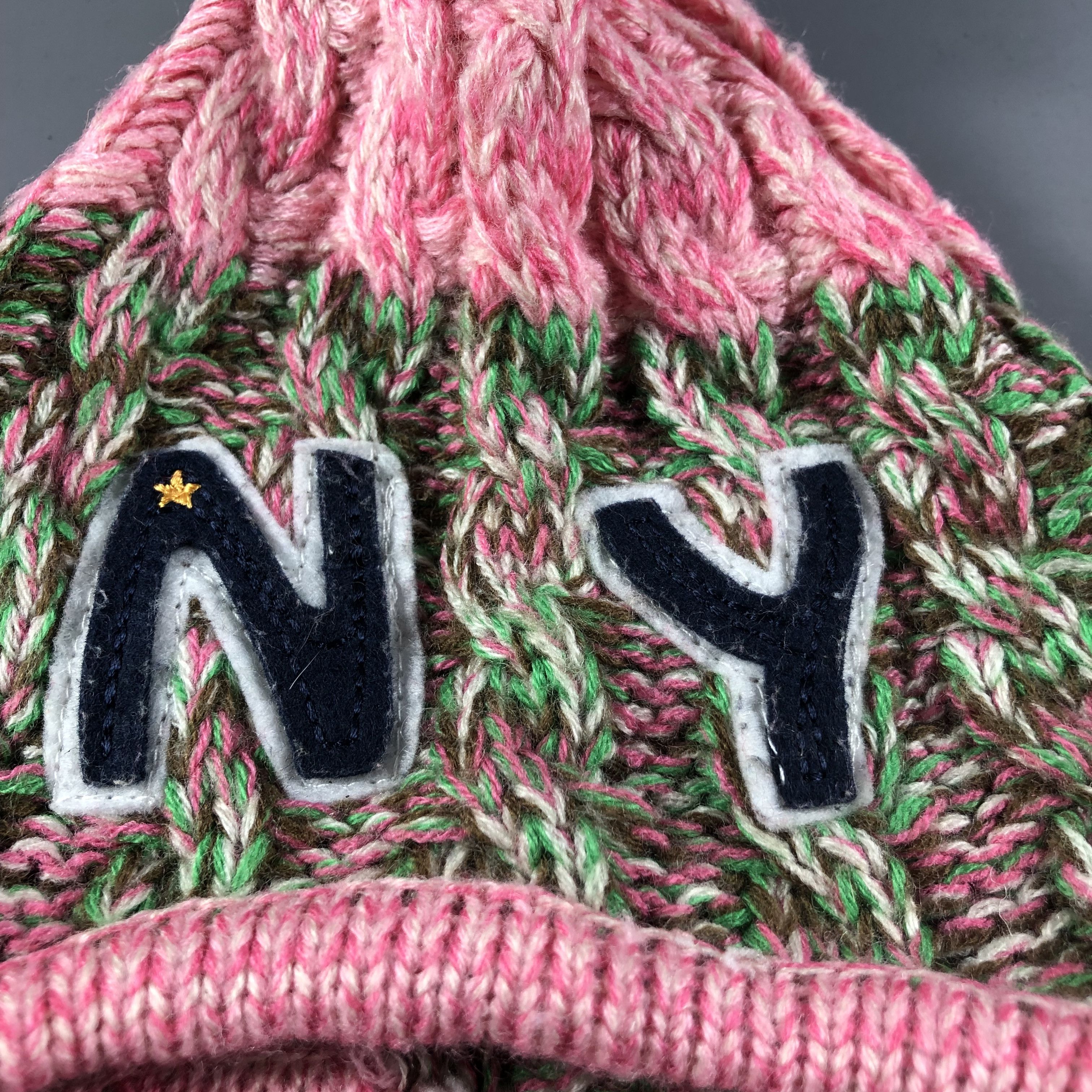 Vintage NY Earflap Bobble Beanie Snowcap Snow Hat B596 Size ONE SIZE - 5 Thumbnail