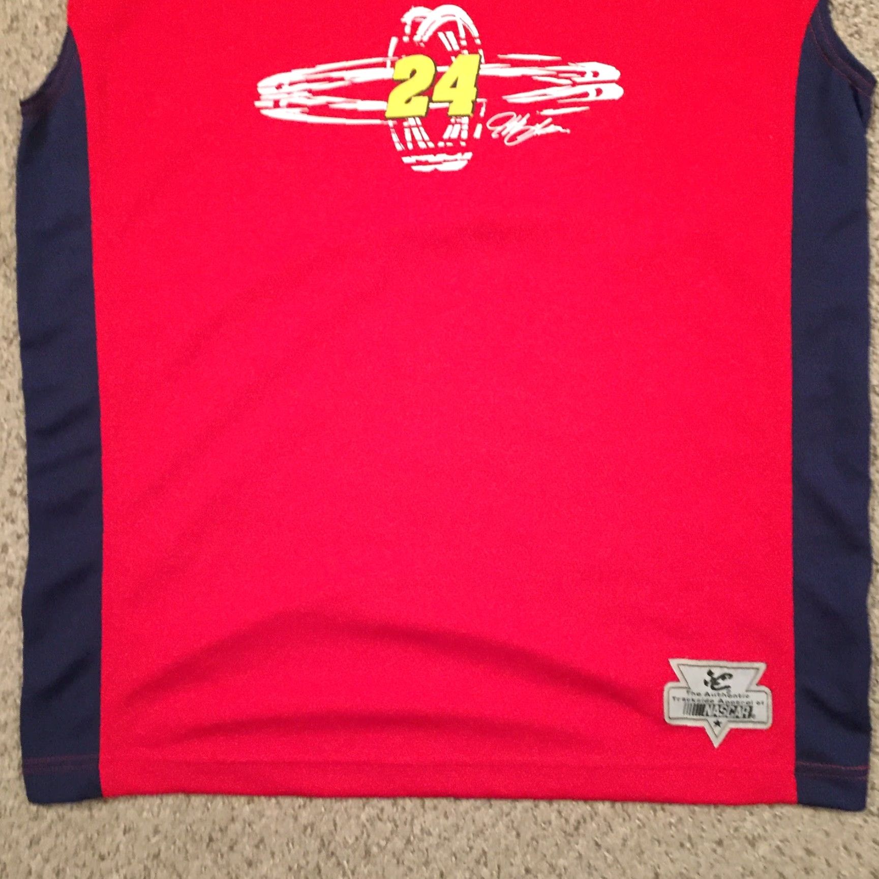 Chase Authentics Chase Authentics Shirt Mens XL Red Sleeveless Nascar #24 T-Shirt Crew Neck Polyester Solid Size US XL / EU 56 / 4 - 4 Thumbnail
