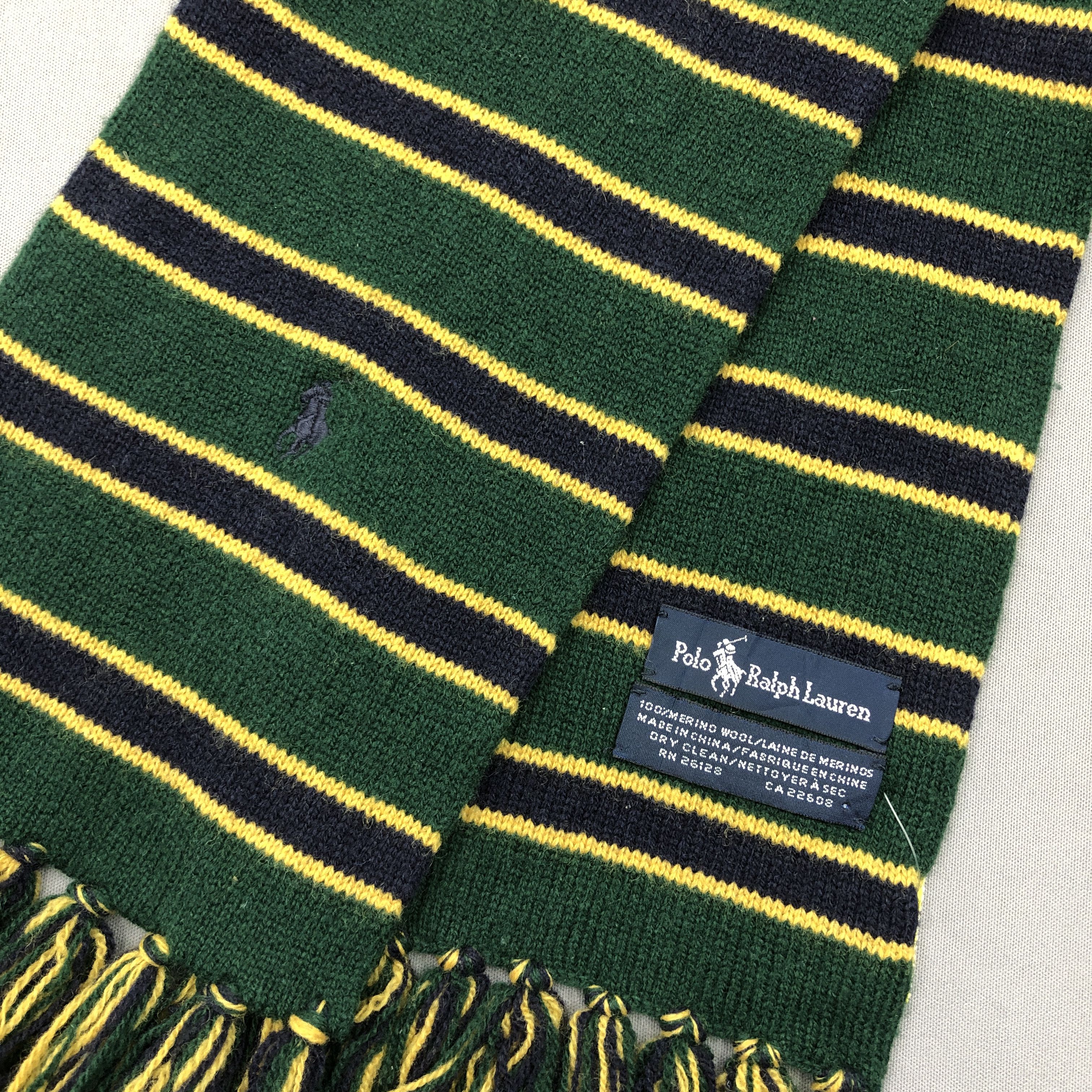 Polo Ralph Lauren Vintage Polo Ralph Lauren Scarf Muffler Wool Scarves Size ONE SIZE - 4 Thumbnail