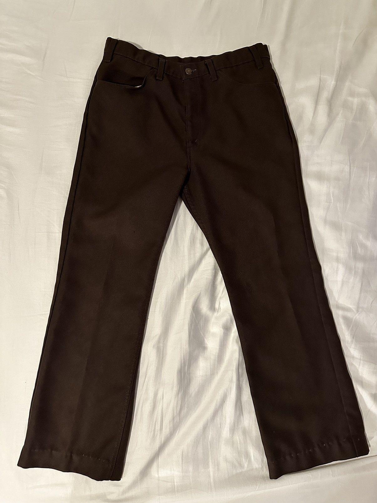 Levi's Vintage 90s Levi’s Black Tab Brown Sta-Prest Pants Size US 33 - 1 Thumbnail