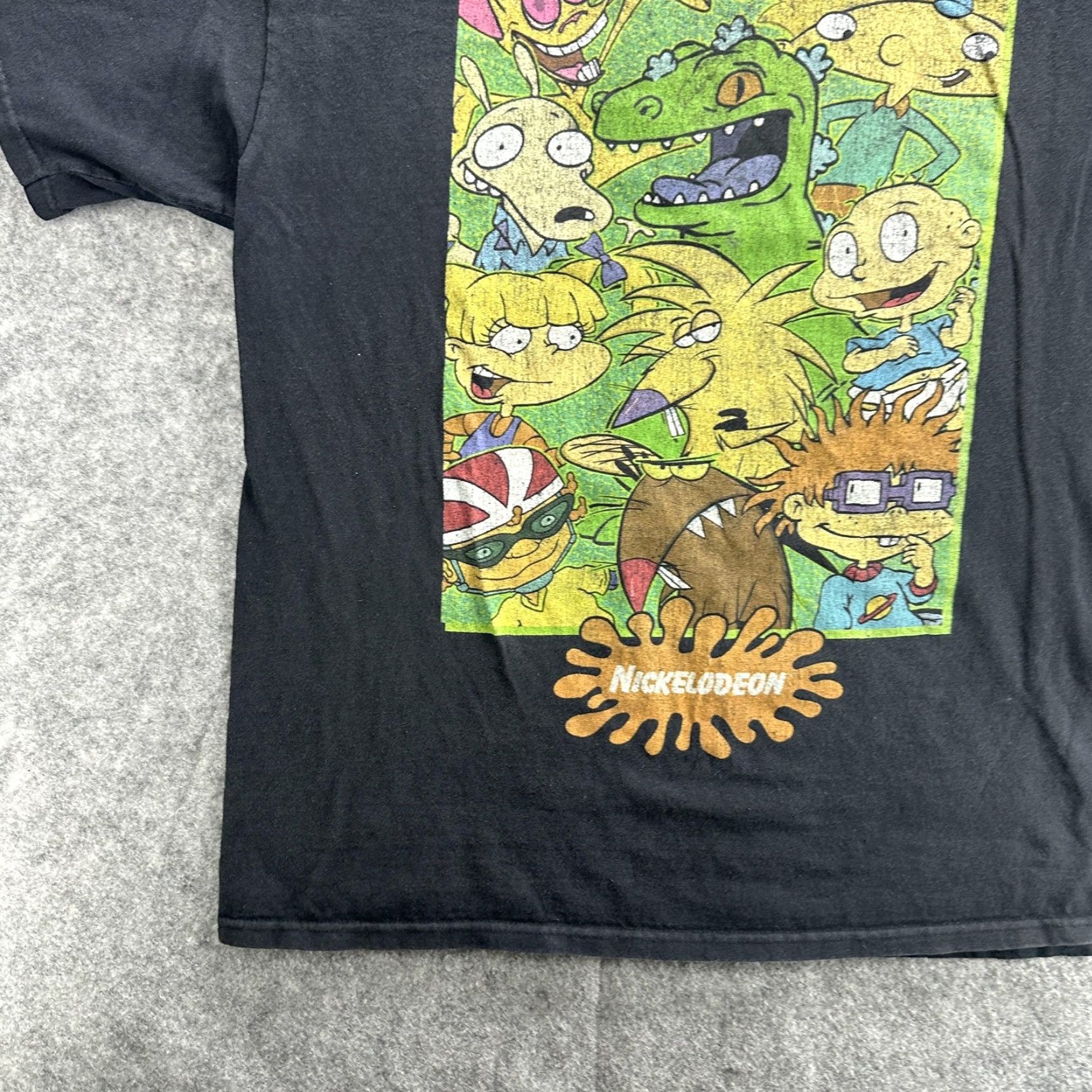 Nickelodeon VINTAGE Nickelodeon Men's T-Shirt Large Cartoon 90s Retro Rugrats Hey Arnold Rocko Graphic Tee Size US L / EU 52-54 / 3 - 4 Thumbnail