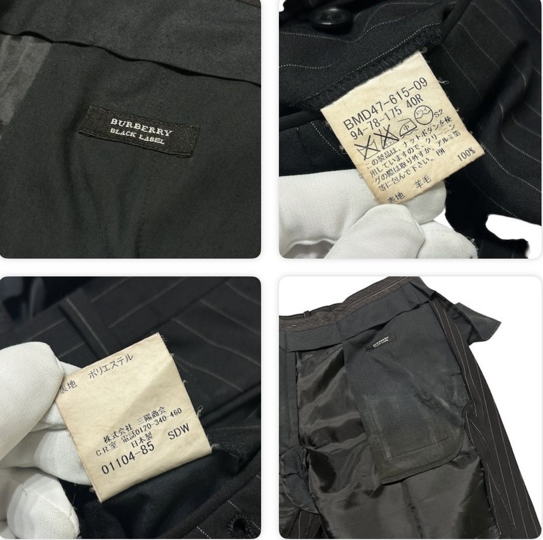 Burberry 441 00s Burberry black label suit men set up Japan dark gray Size 38R - 16 Thumbnail