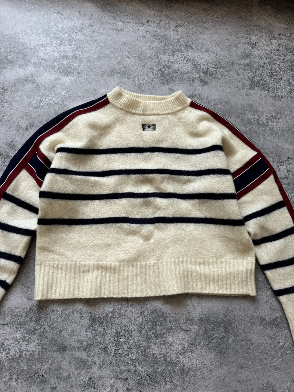 Sandro Sandro Paris Saylor Striped Sweater Wool Size M / US 6-8 / IT 42-44 - 5 Thumbnail