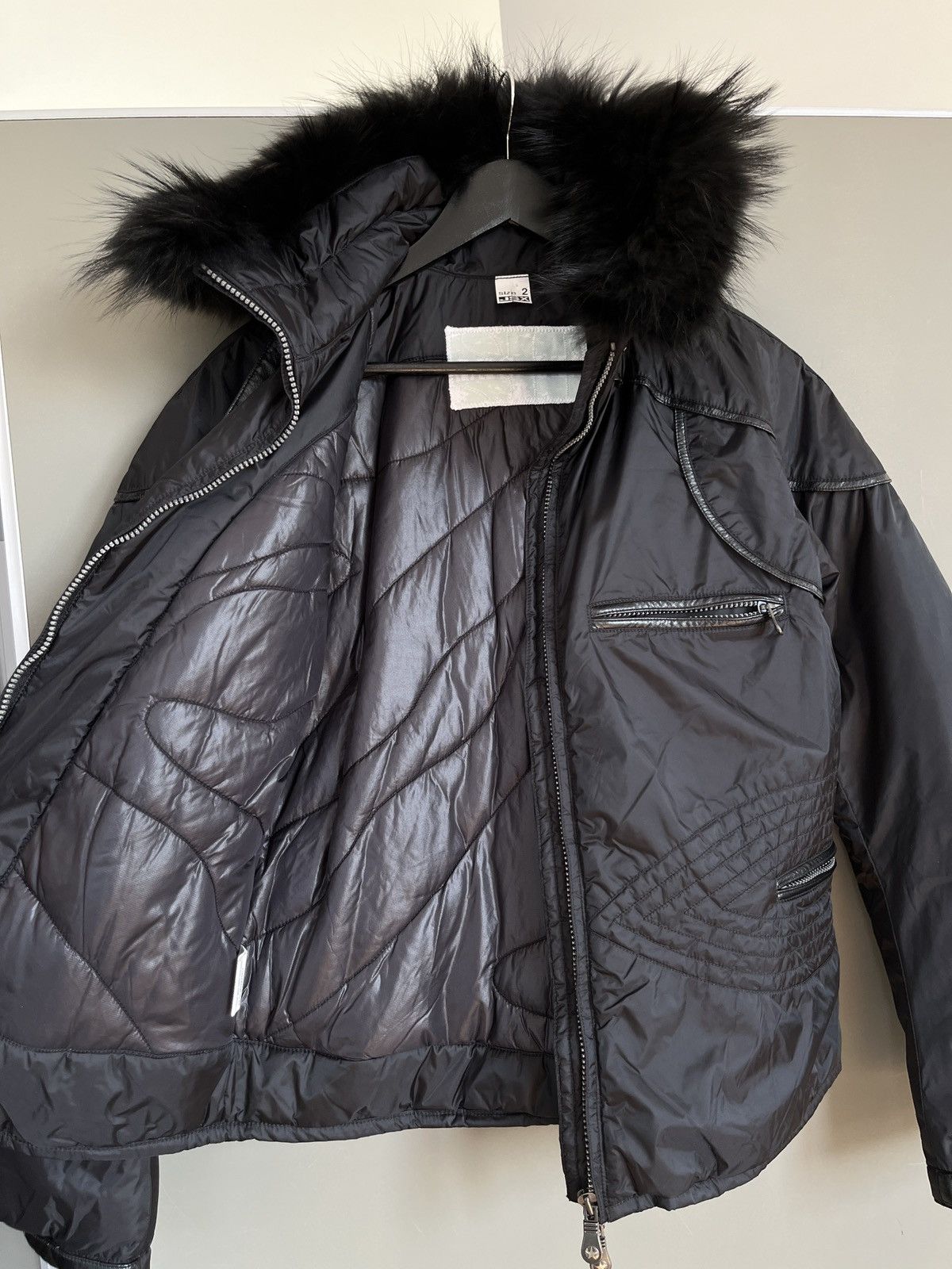 If Six Was Nine × JET SET JET SET Y2K Opium Style Bomber Jacket with Fur Size XS / US 0-2 / IT 36-38 - 13 Thumbnail