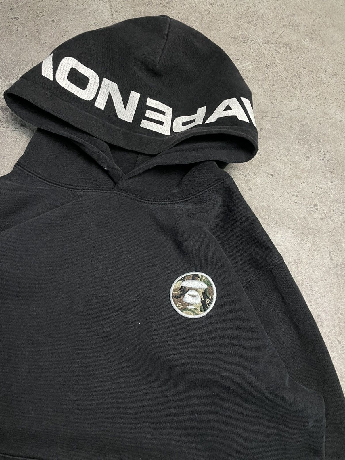 Aape Black Aape Hoodie By A Bathing Ape Size US M / EU 48-50 / 2 - 3 Thumbnail