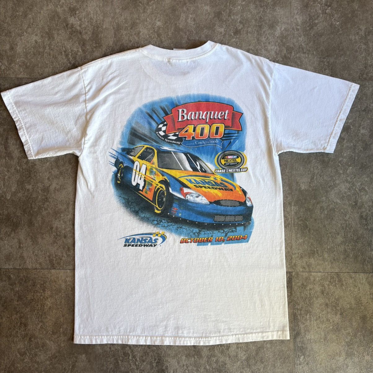 NASCAR Vintage 2000s Banquet 400 NASCAR T Shirt Size US L / EU 52-54 / 3 - 2 Thumbnail