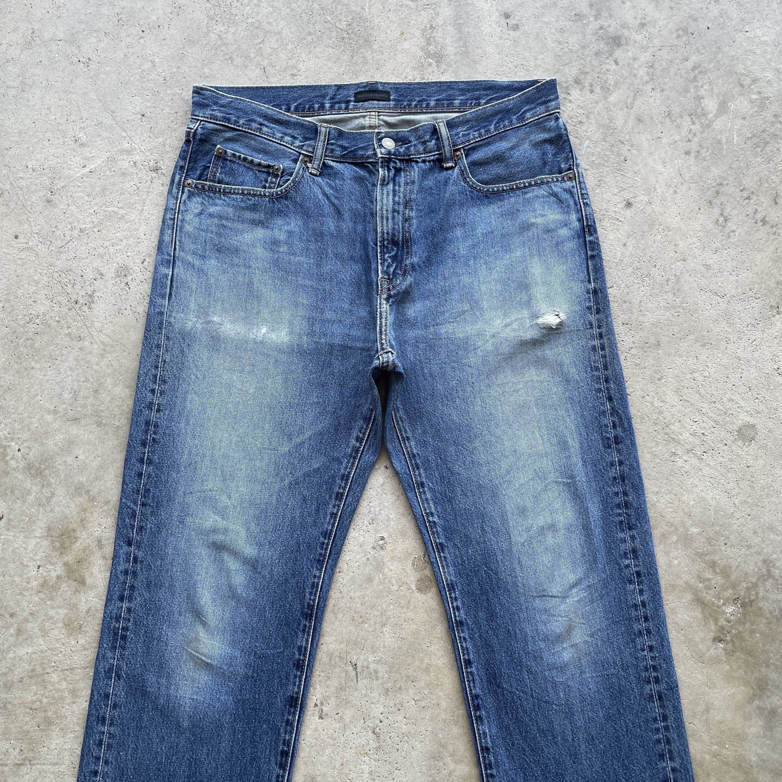 Japanese Brand W35x31 Vintage Japanese Brand Denim Faded Pants Jeans Size US 35 - 4 Thumbnail