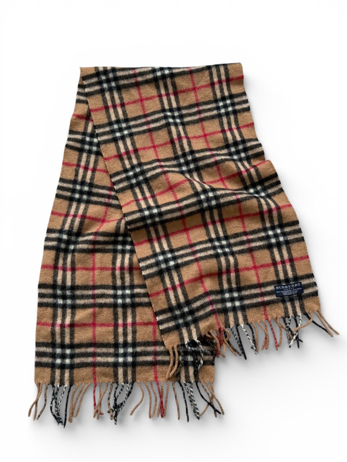 Burberry Burberry Cashmere Wool Nova Check Scarf Size ONE SIZE - 3 Thumbnail