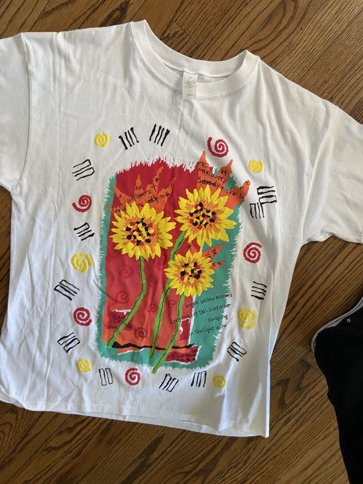 Vintage Vintage flower t shirt Size US XL / EU 56 / 4 - 4 Thumbnail
