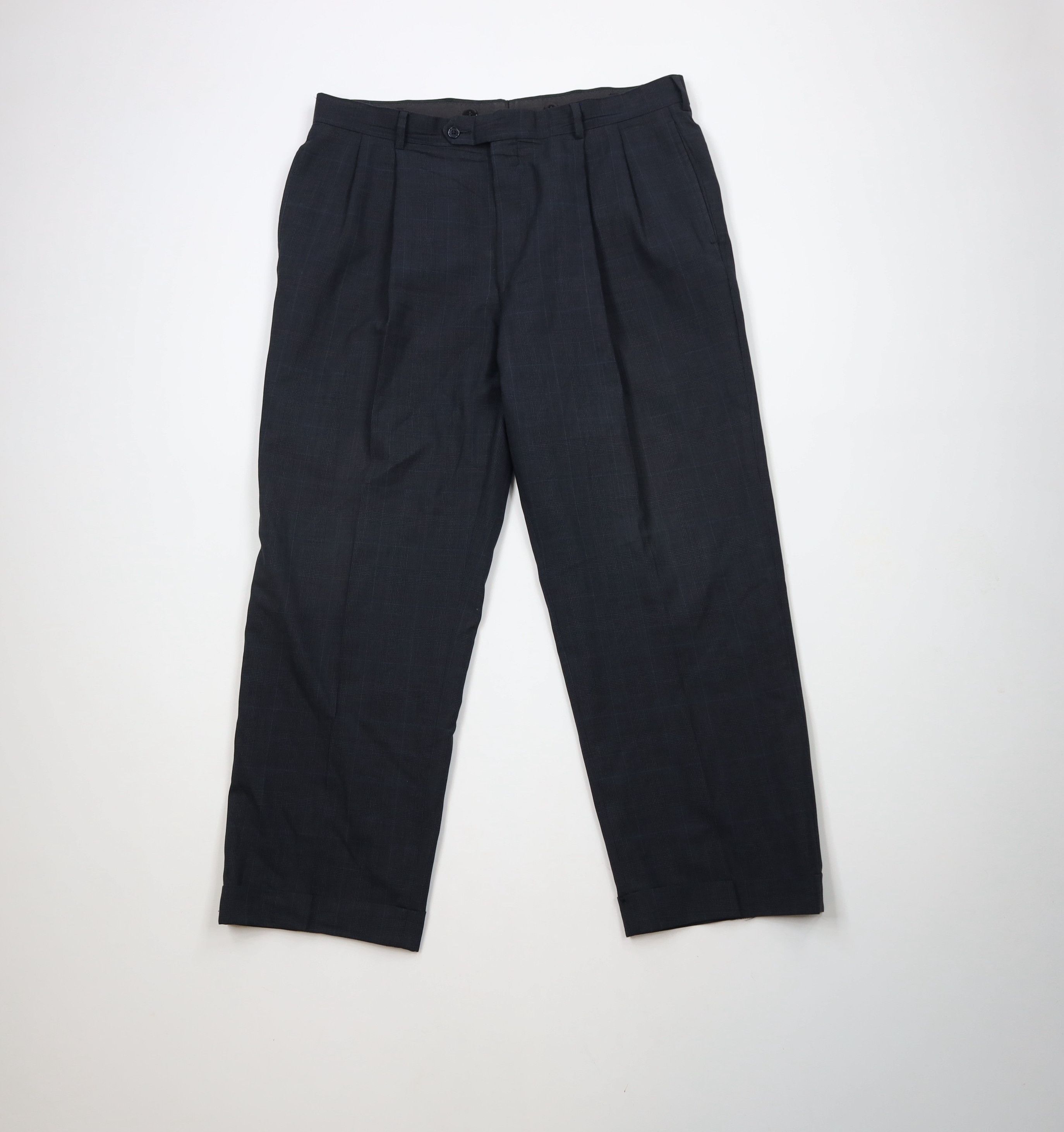 Jos. A. Bank × Vintage Vintage Jos A Bank Lightweight Wool Wide Leg Chino Pants Size US 36 / EU 52 - 1 Thumbnail