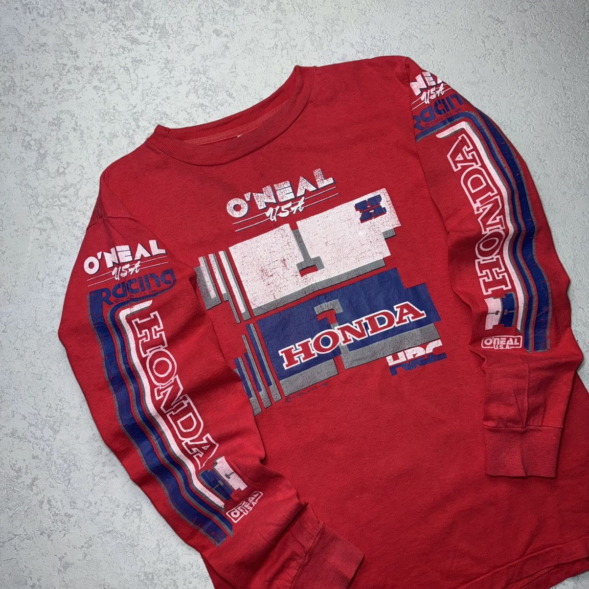 Honda Vintage 1985 Oneal Honda Racing Motocross Longsleeve Size M Size US M / EU 48-50 / 2 - 9 Thumbnail