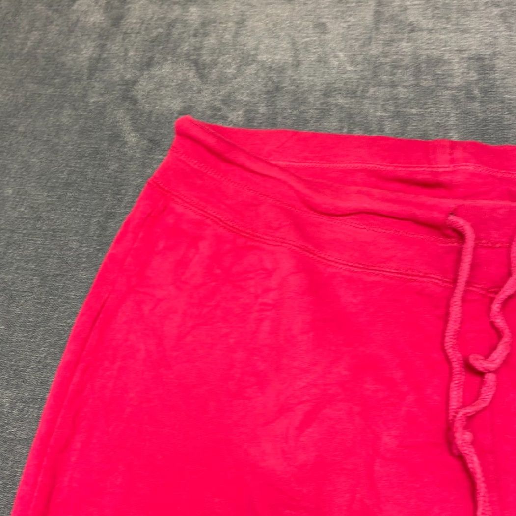 Gap Gap Sweatpants Women M Pink Fleece Lined Drawstring Tapered Leg Winter Cozy - Breathable, Comfort, Casual, Travel, Workwear - Gap Size 32" / US 10 / IT 46 - 5 Thumbnail
