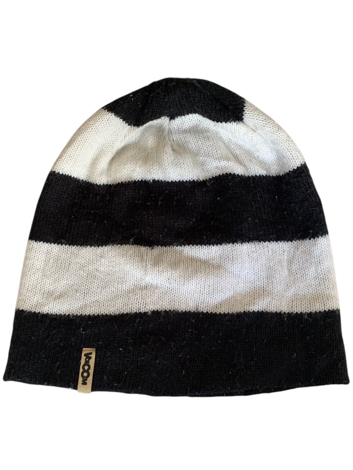 Volcom Stripe Volcom Black&White Rare Hairy Streetwear Beanie Hats Size ONE SIZE - 6 Thumbnail