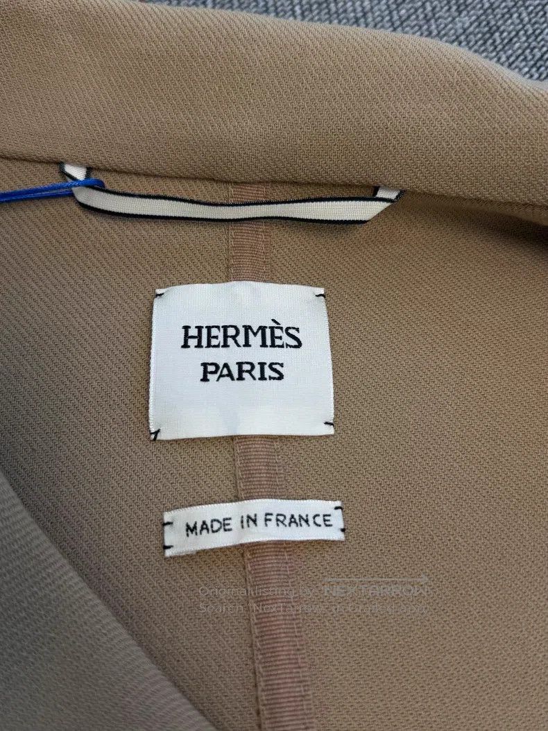 Hermes Hermes Khaki short jacket Size XXS / US 00 / IT 34 - 4 Thumbnail