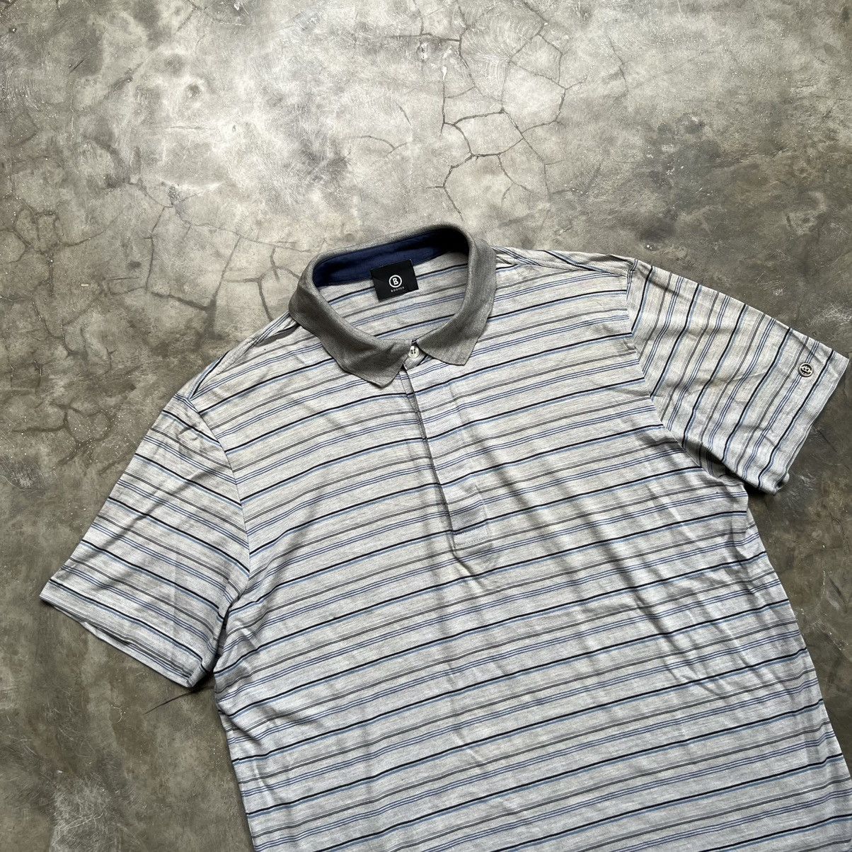 Bogner Bogner Stripe Polos Shirt Size US L / EU 52-54 / 3 - 2 Thumbnail